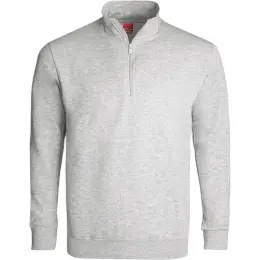 FWRD Quarter Zip Sweater Grey Melange Front